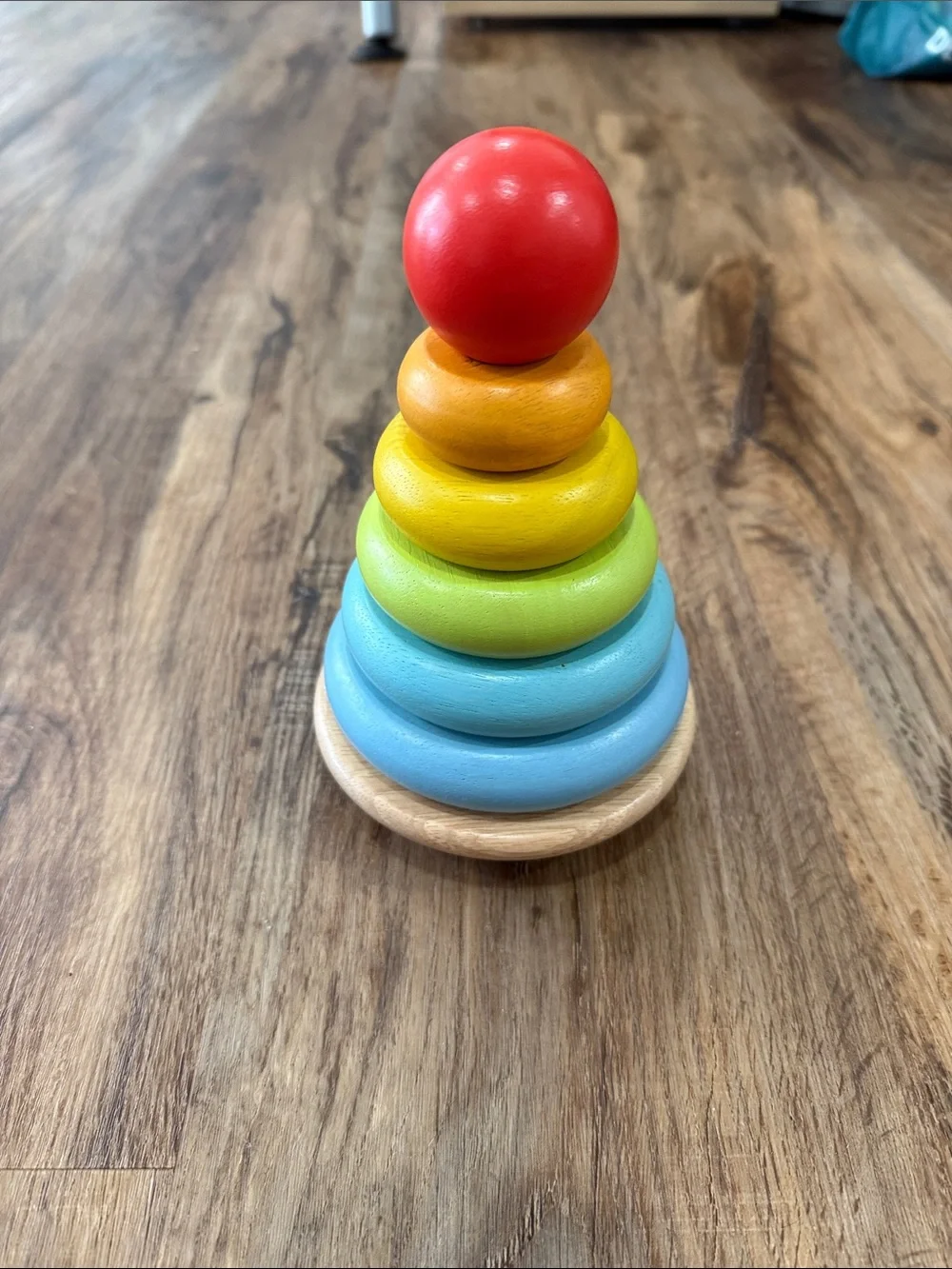 Wooden Rainbow Ring Stacking Toy from Le Toy Van, Baby Toddler Development Toys